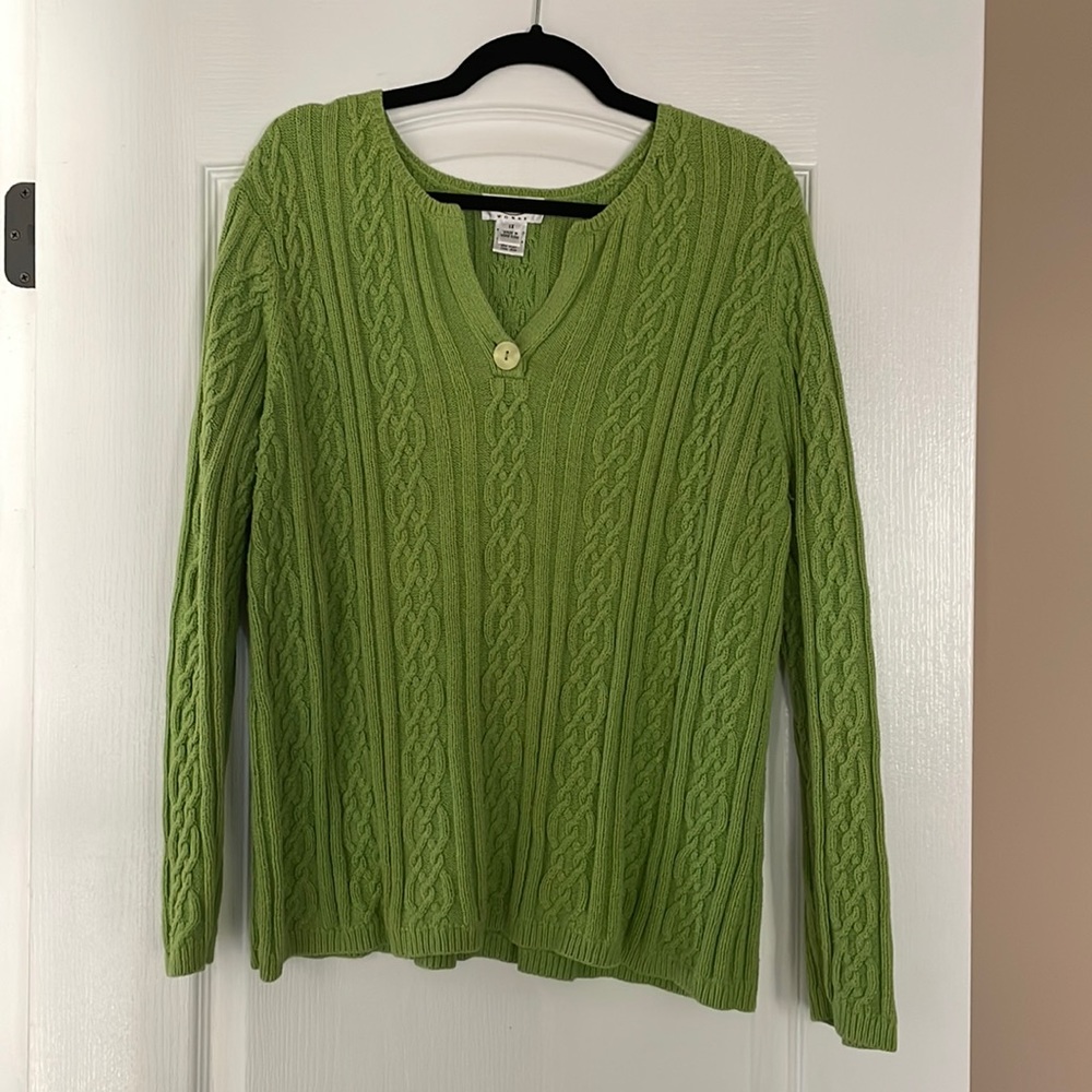 TALBOTS Sweater Size 1X green